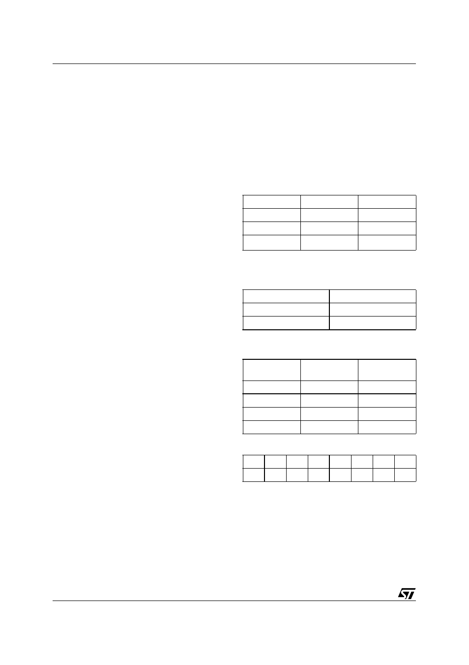 Port configuration registers (pcr), Table 92. port configuration registers (pcr), Table 95. port direction assignment example | ST & T UPSD3212C User Manual | Page 116 / 163