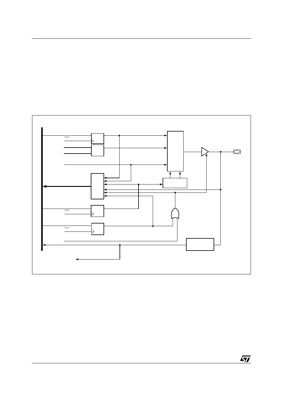 Ports a and b – functionality and structure, Figure 61. port a and port b structure, Mcu i/o mode | Cpld input – via the input macrocells (imc) | ST & T UPSD3212C User Manual | Page 118 / 163