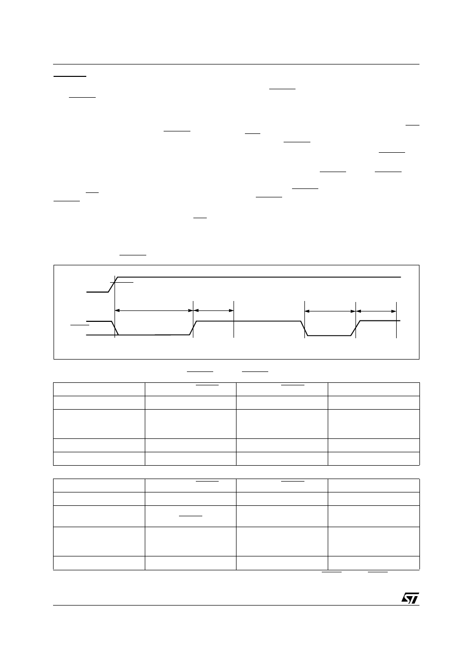 Reset timing and device status at reset, Warm reset, I/o pin, register and pld status at reset | Figure 67. reset (reset) timing | ST & T UPSD3212C User Manual | Page 126 / 163