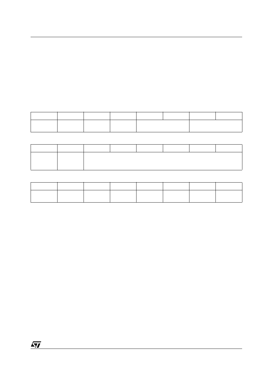 Table 29. p1sfs (91h), Table 30. p3sfs (93h), Table 31. p4sfs (94h) | ST & T UPSD3212C User Manual | Page 41 / 163