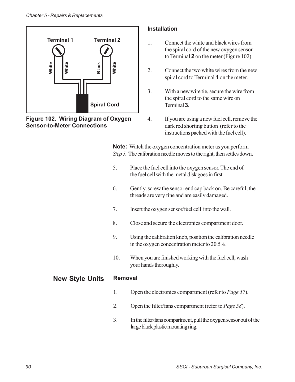 New style units | Suburban Mfg REGAL INTENSIVE CARE UNIT 12019-01-NGFREP User Manual | Page 102 / 184