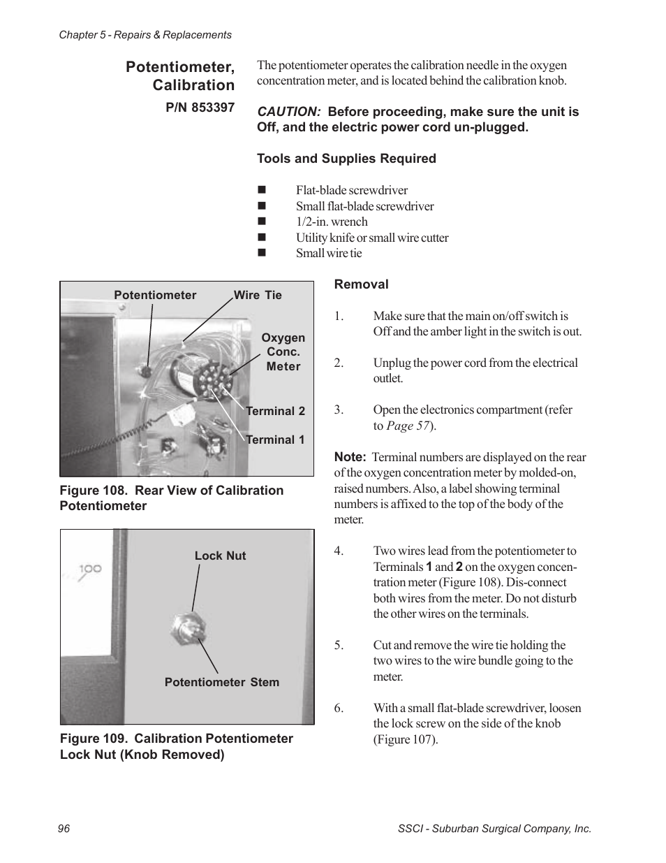 Suburban Mfg REGAL INTENSIVE CARE UNIT 12019-01-NGFREP User Manual | Page 108 / 184