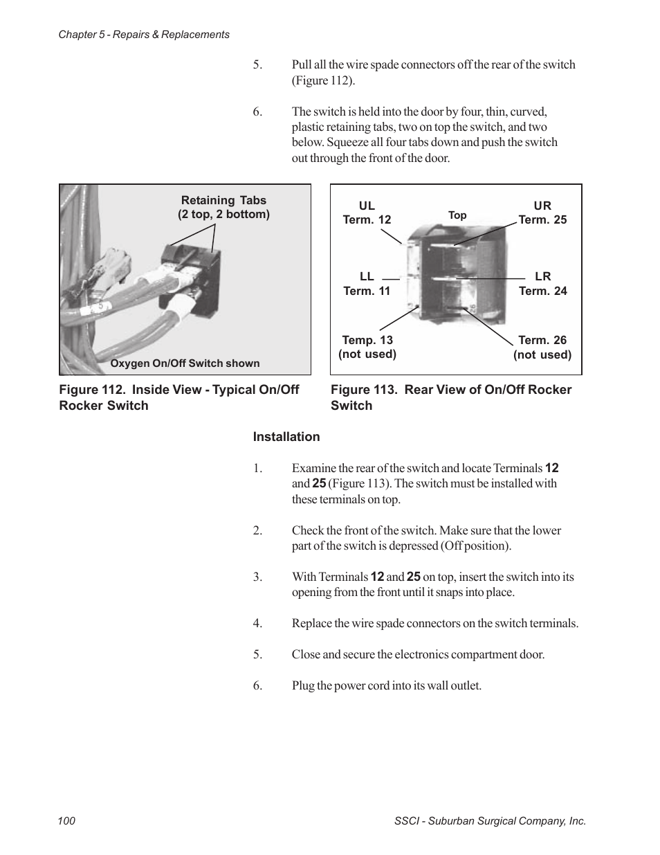 Suburban Mfg REGAL INTENSIVE CARE UNIT 12019-01-NGFREP User Manual | Page 112 / 184