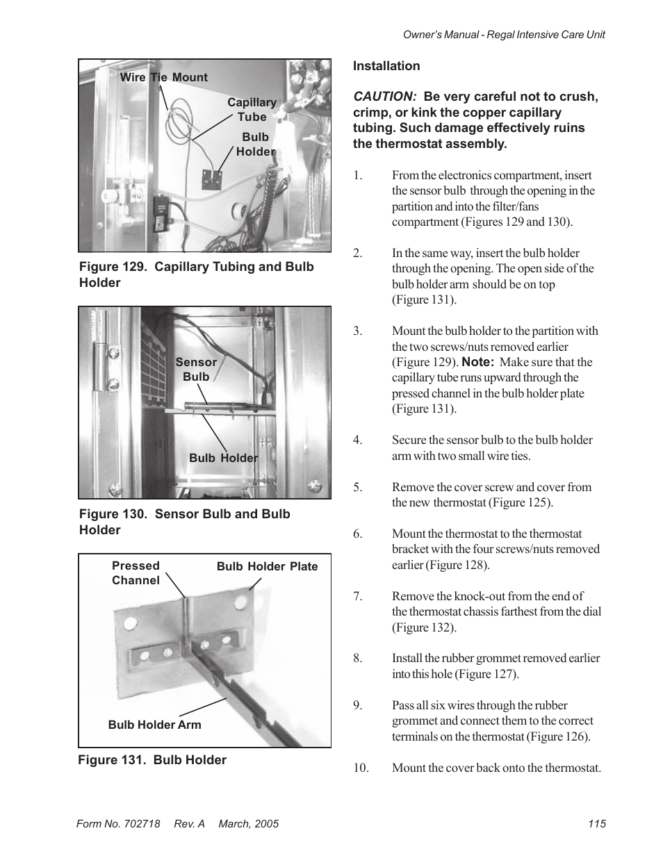 Suburban Mfg REGAL INTENSIVE CARE UNIT 12019-01-NGFREP User Manual | Page 127 / 184