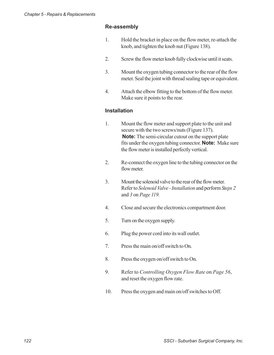 Suburban Mfg REGAL INTENSIVE CARE UNIT 12019-01-NGFREP User Manual | Page 134 / 184