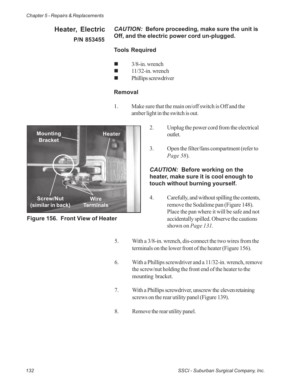 Suburban Mfg REGAL INTENSIVE CARE UNIT 12019-01-NGFREP User Manual | Page 144 / 184
