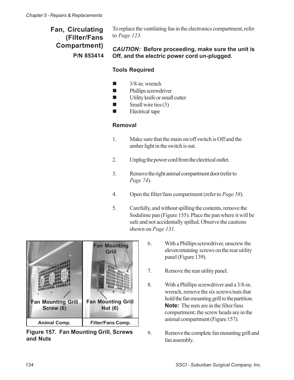 Suburban Mfg REGAL INTENSIVE CARE UNIT 12019-01-NGFREP User Manual | Page 146 / 184