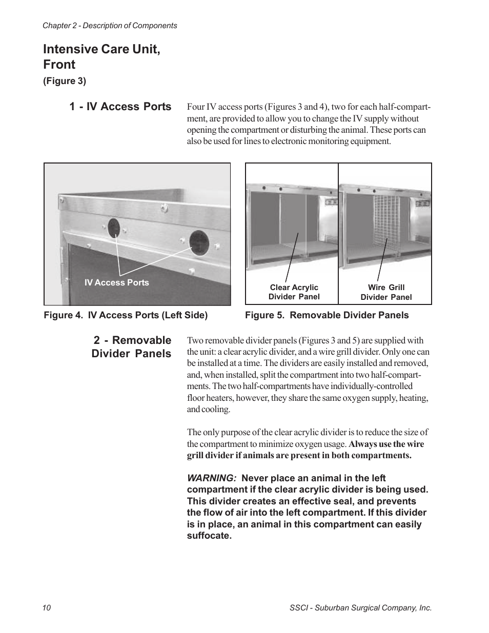 Intensive care unit, front | Suburban Mfg REGAL INTENSIVE CARE UNIT 12019-01-NGFREP User Manual | Page 22 / 184