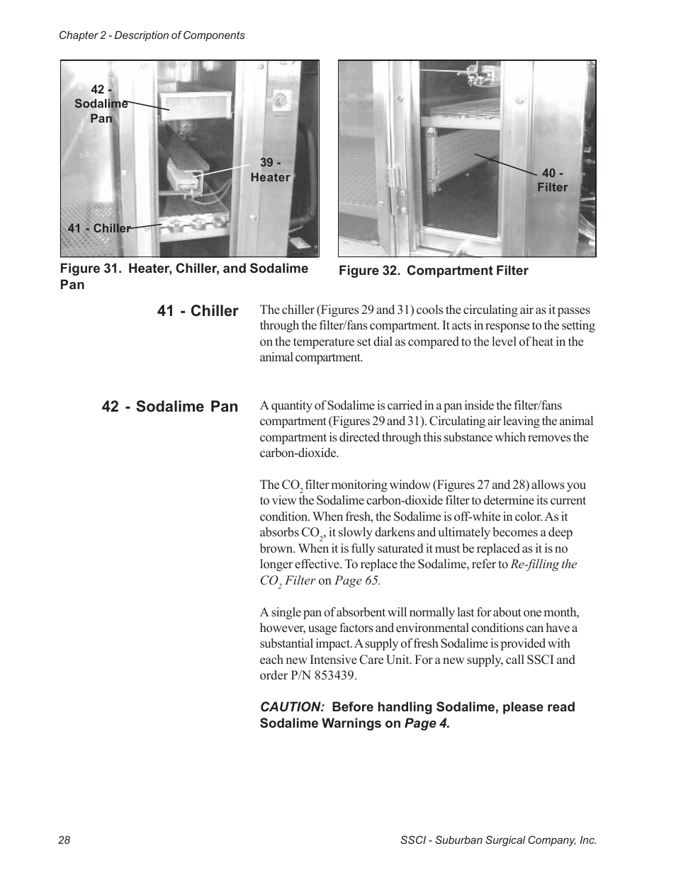 42 - sodalime pan 41 - chiller | Suburban Mfg REGAL INTENSIVE CARE UNIT 12019-01-NGFREP User Manual | Page 40 / 184