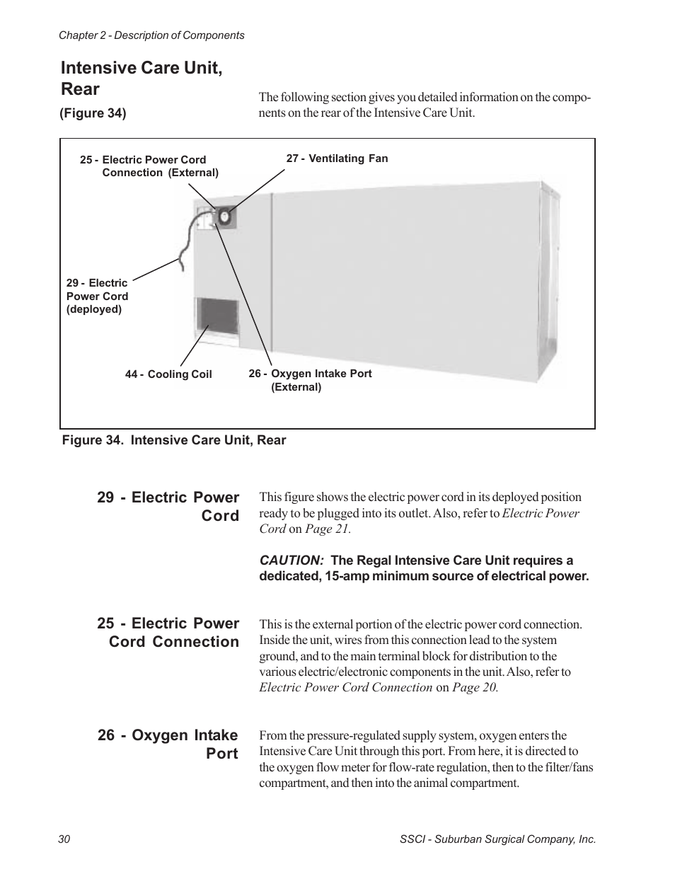 Intensive care unit, rear | Suburban Mfg REGAL INTENSIVE CARE UNIT 12019-01-NGFREP User Manual | Page 42 / 184