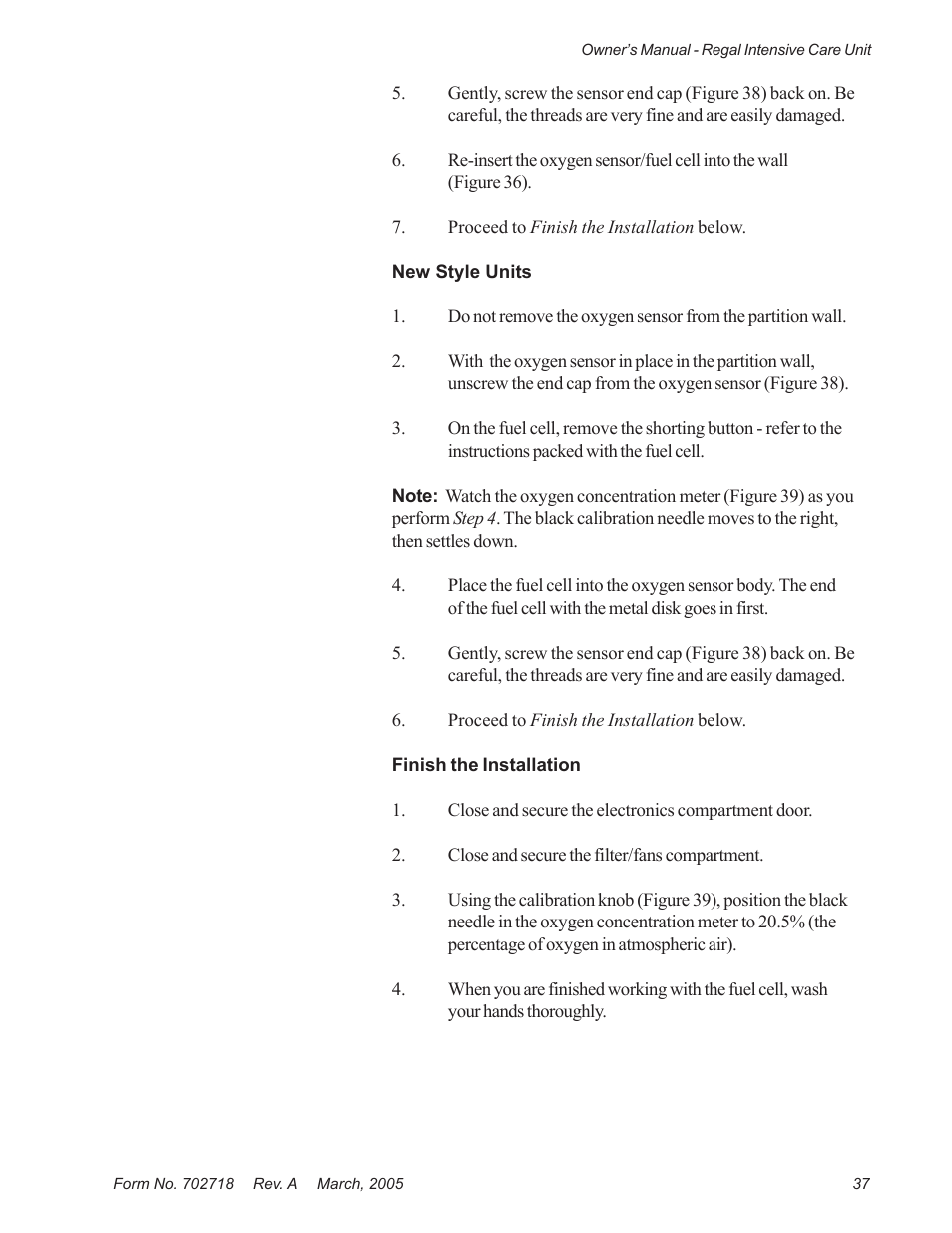 Suburban Mfg REGAL INTENSIVE CARE UNIT 12019-01-NGFREP User Manual | Page 49 / 184