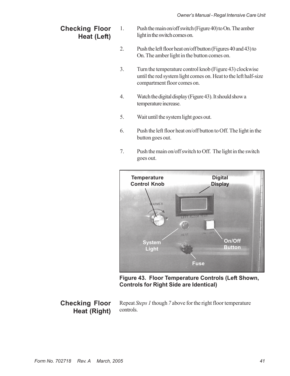 Suburban Mfg REGAL INTENSIVE CARE UNIT 12019-01-NGFREP User Manual | Page 53 / 184