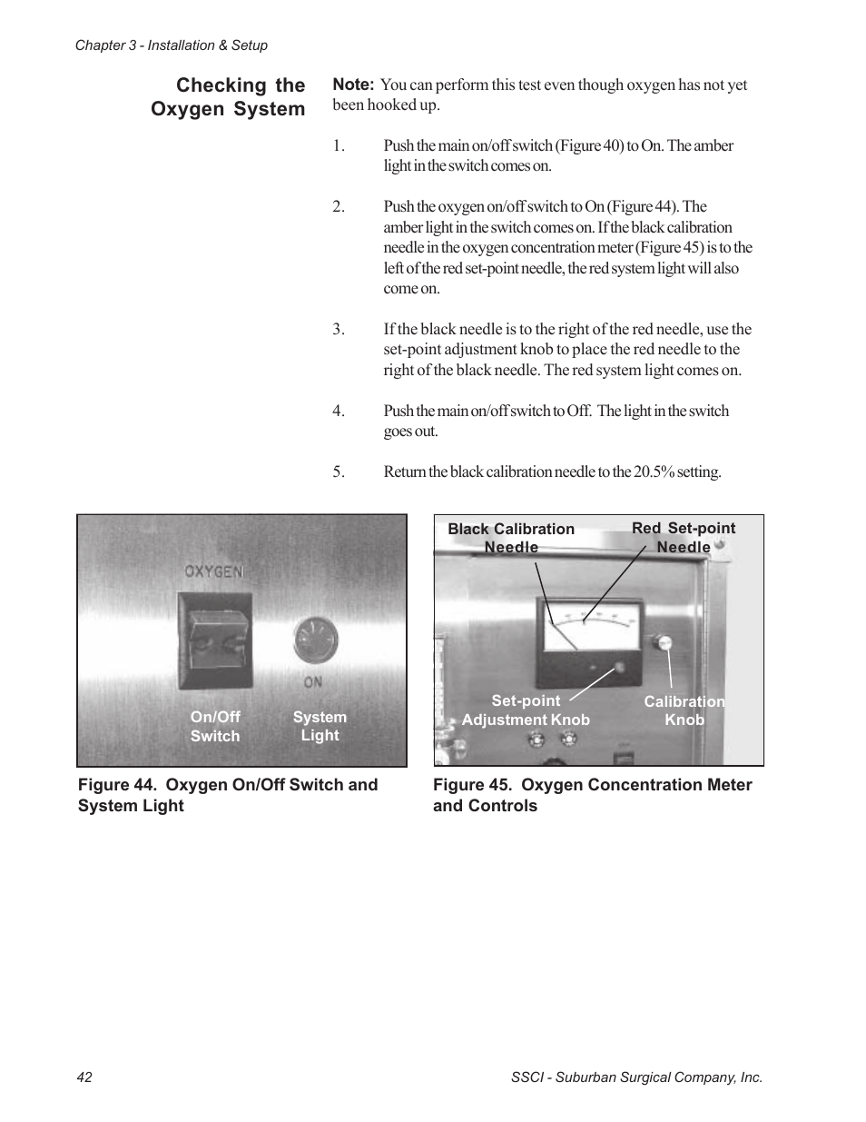 Checking the oxygen system | Suburban Mfg REGAL INTENSIVE CARE UNIT 12019-01-NGFREP User Manual | Page 54 / 184