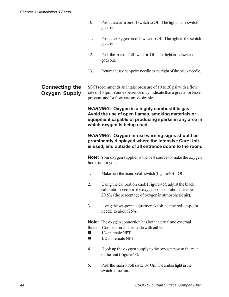 Suburban Mfg REGAL INTENSIVE CARE UNIT 12019-01-NGFREP User Manual | Page 56 / 184