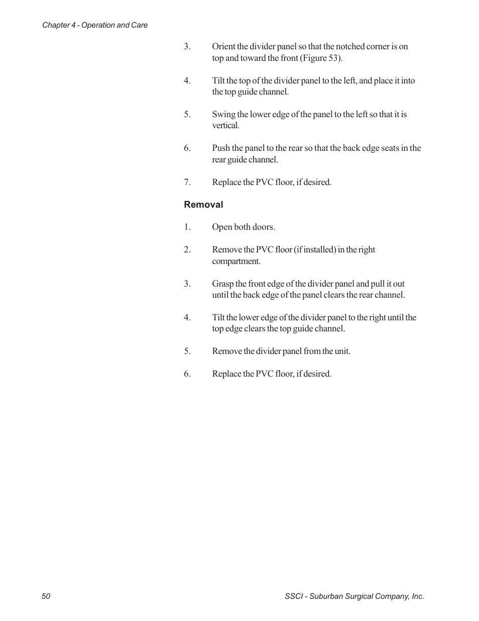 Suburban Mfg REGAL INTENSIVE CARE UNIT 12019-01-NGFREP User Manual | Page 62 / 184