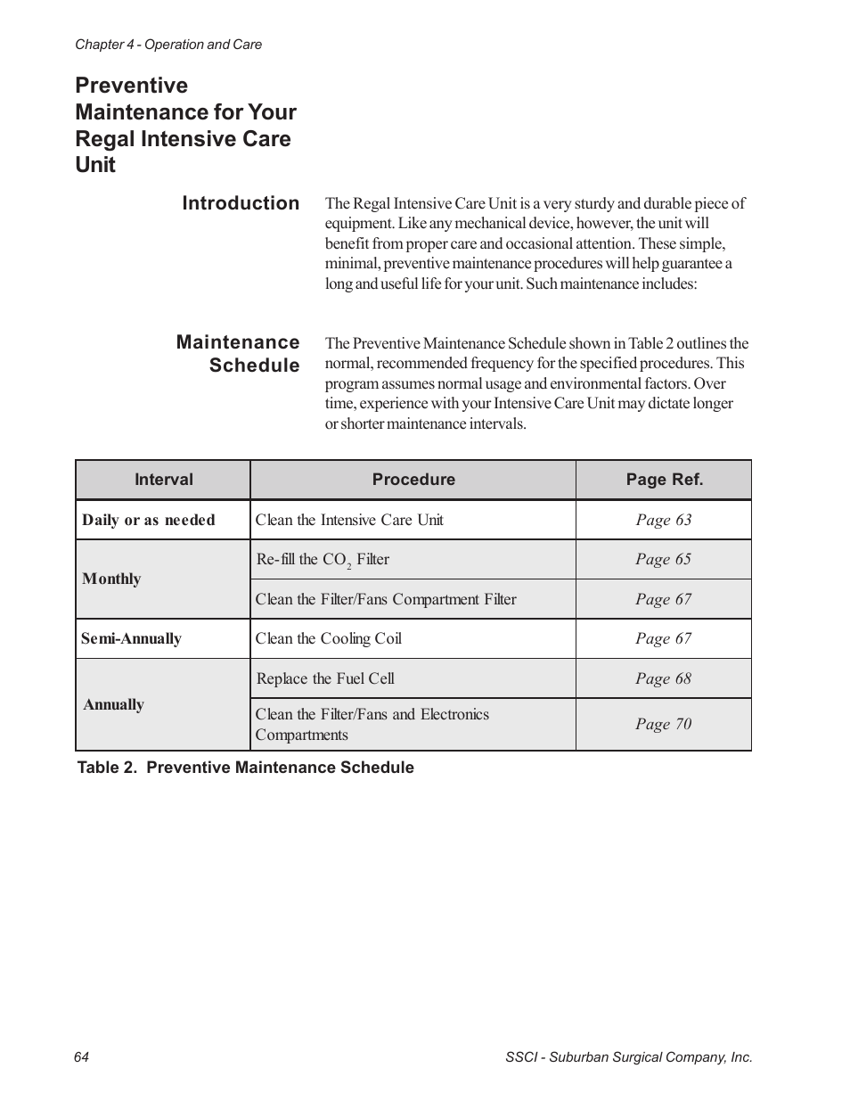 Suburban Mfg REGAL INTENSIVE CARE UNIT 12019-01-NGFREP User Manual | Page 76 / 184