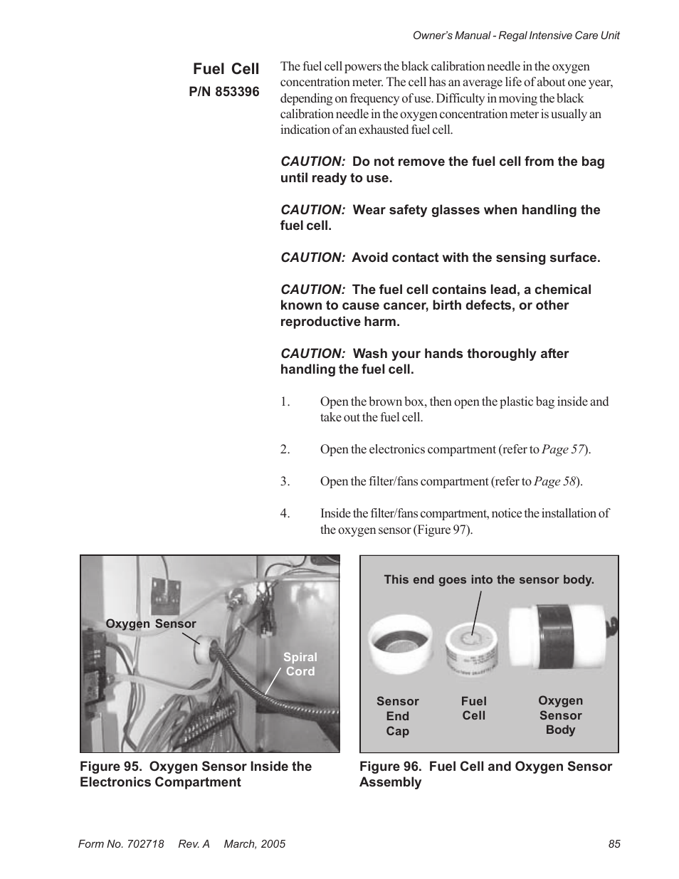 Fuel cell | Suburban Mfg REGAL INTENSIVE CARE UNIT 12019-01-NGFREP User Manual | Page 97 / 184