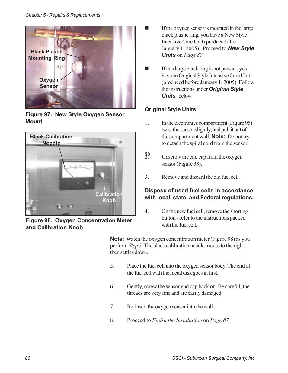 Suburban Mfg REGAL INTENSIVE CARE UNIT 12019-01-NGFREP User Manual | Page 98 / 184