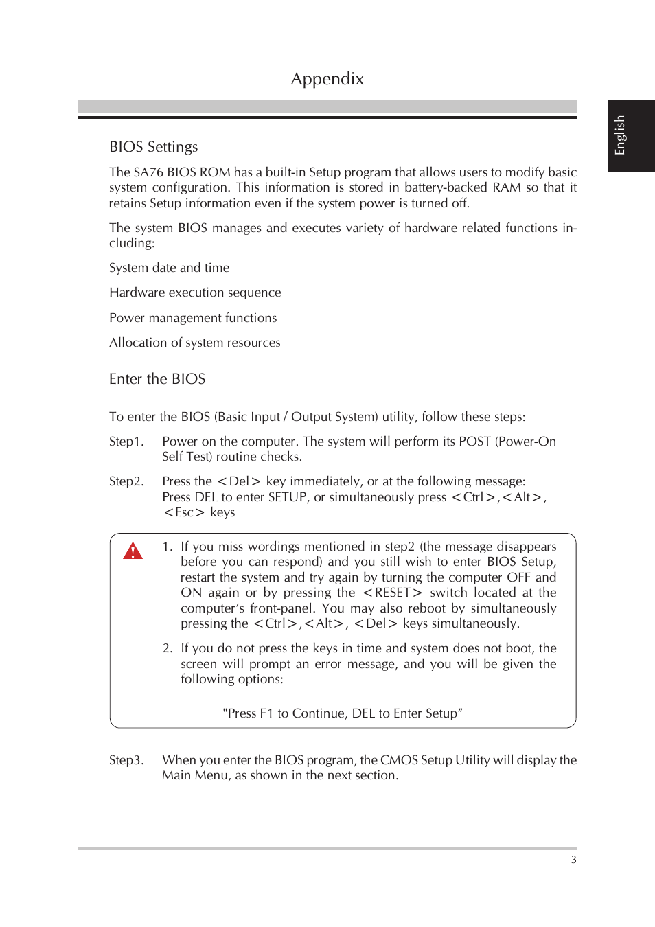 Appendix | Shuttle Computer Group XPC SA76 User Manual | Page 7 / 26