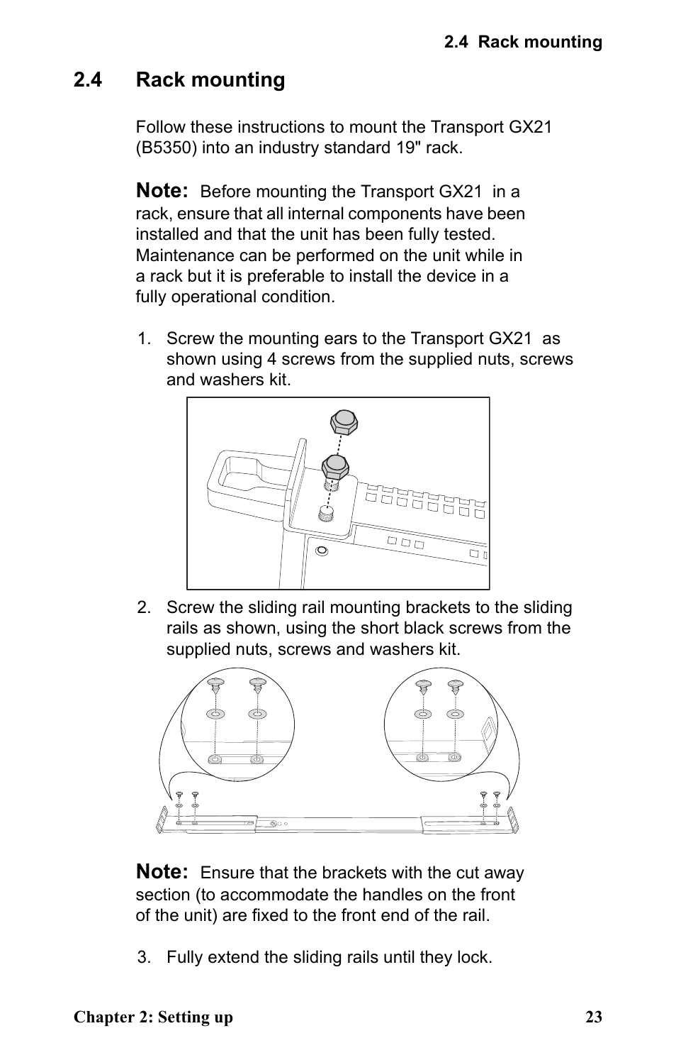 4 rack mounting, Rack mounting | SIIG Transport GX21 B5350 User Manual | Page 29 / 70