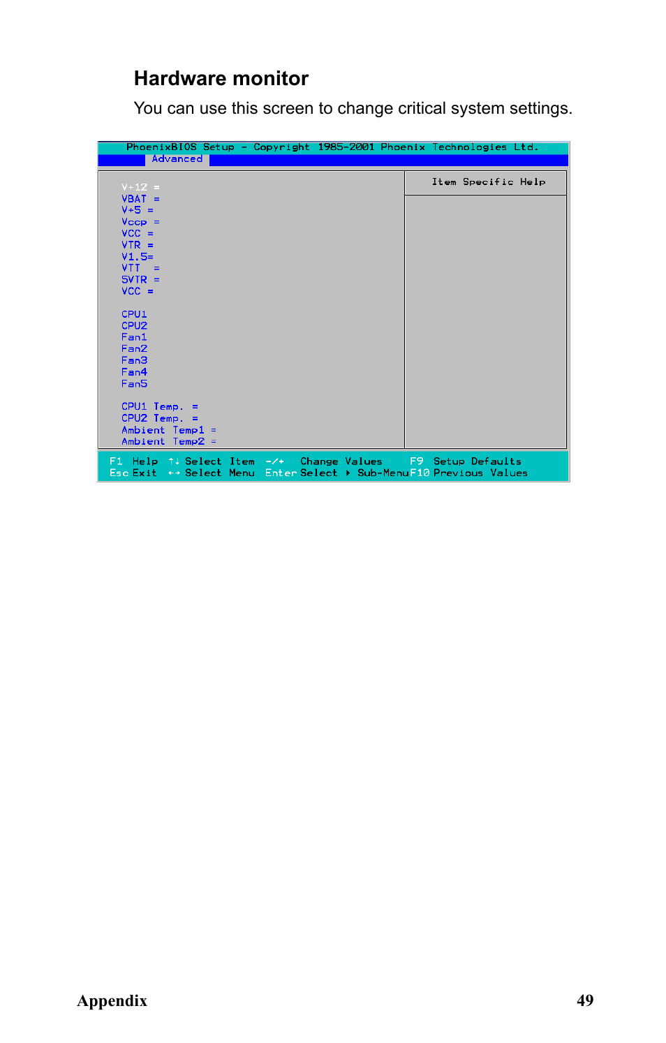 Hardware monitor | SIIG Transport GX21 B5350 User Manual | Page 55 / 70