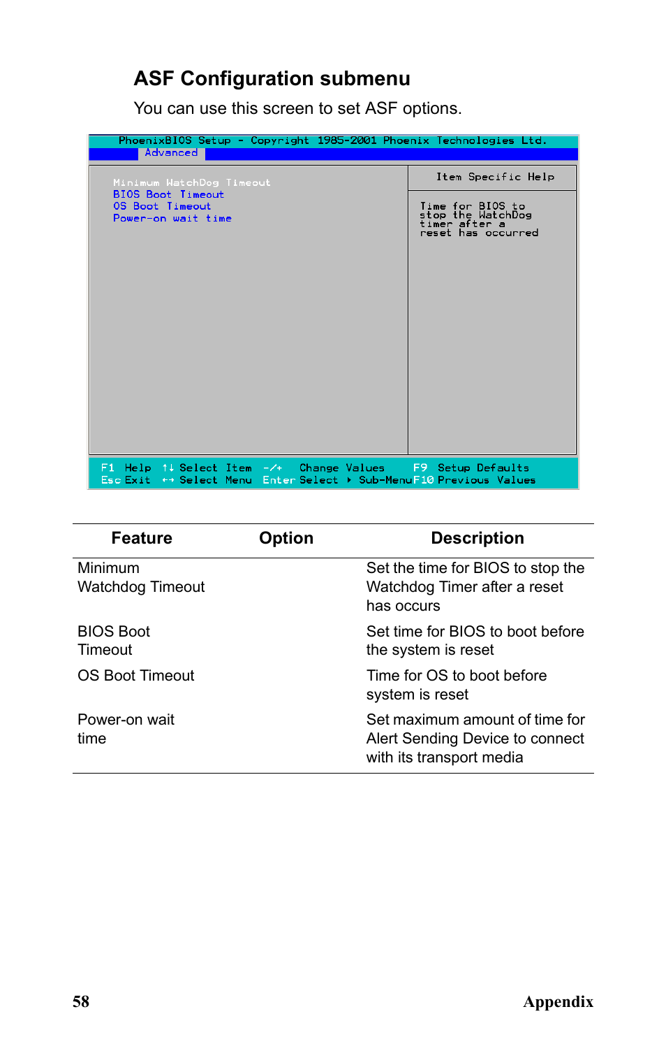Asf configuration submenu | SIIG Transport GX21 B5350 User Manual | Page 64 / 70