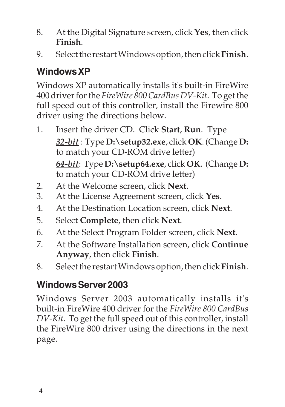 SIIG 800 User Manual | Page 4 / 12