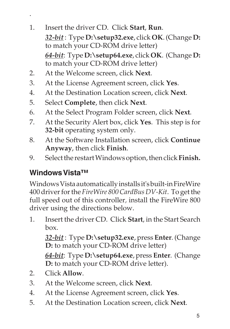 SIIG 800 User Manual | Page 5 / 12