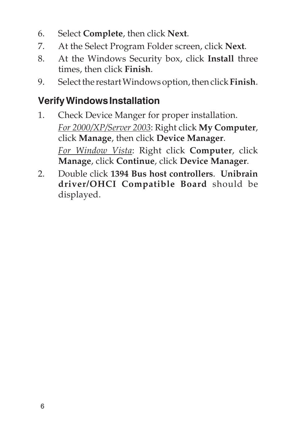 SIIG 800 User Manual | Page 6 / 12