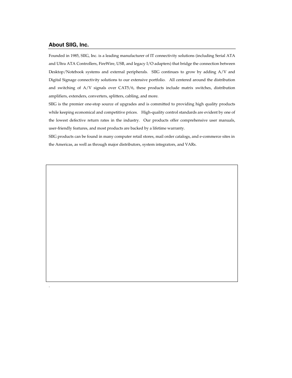 About siig, inc | SIIG ID-SC0511-S1 User Manual | Page 24 / 24