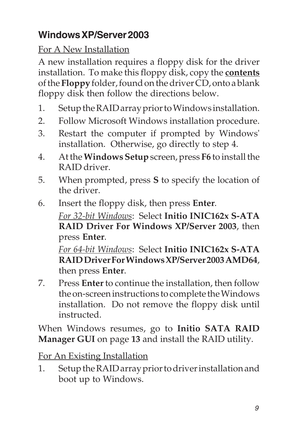 SIIG SATA II-150 User Manual | Page 9 / 16