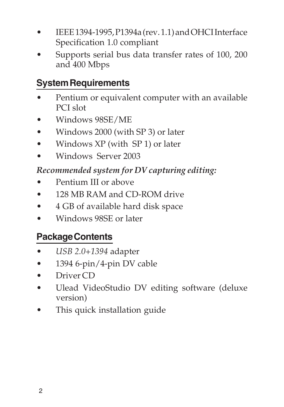 SIIG 04-0288E User Manual | Page 2 / 12