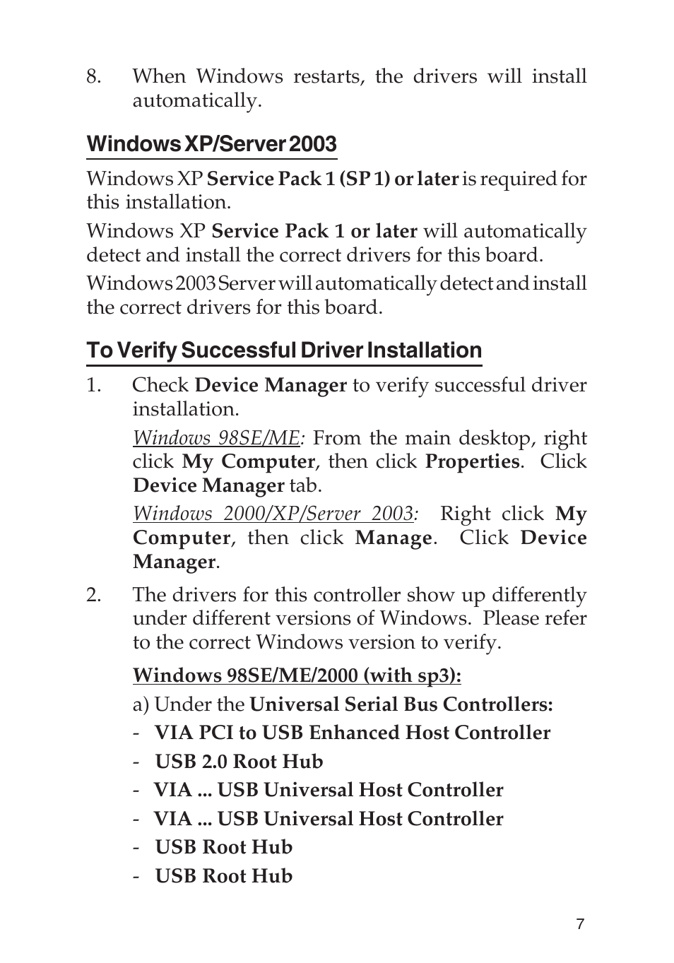 SIIG 04-0288E User Manual | Page 7 / 12