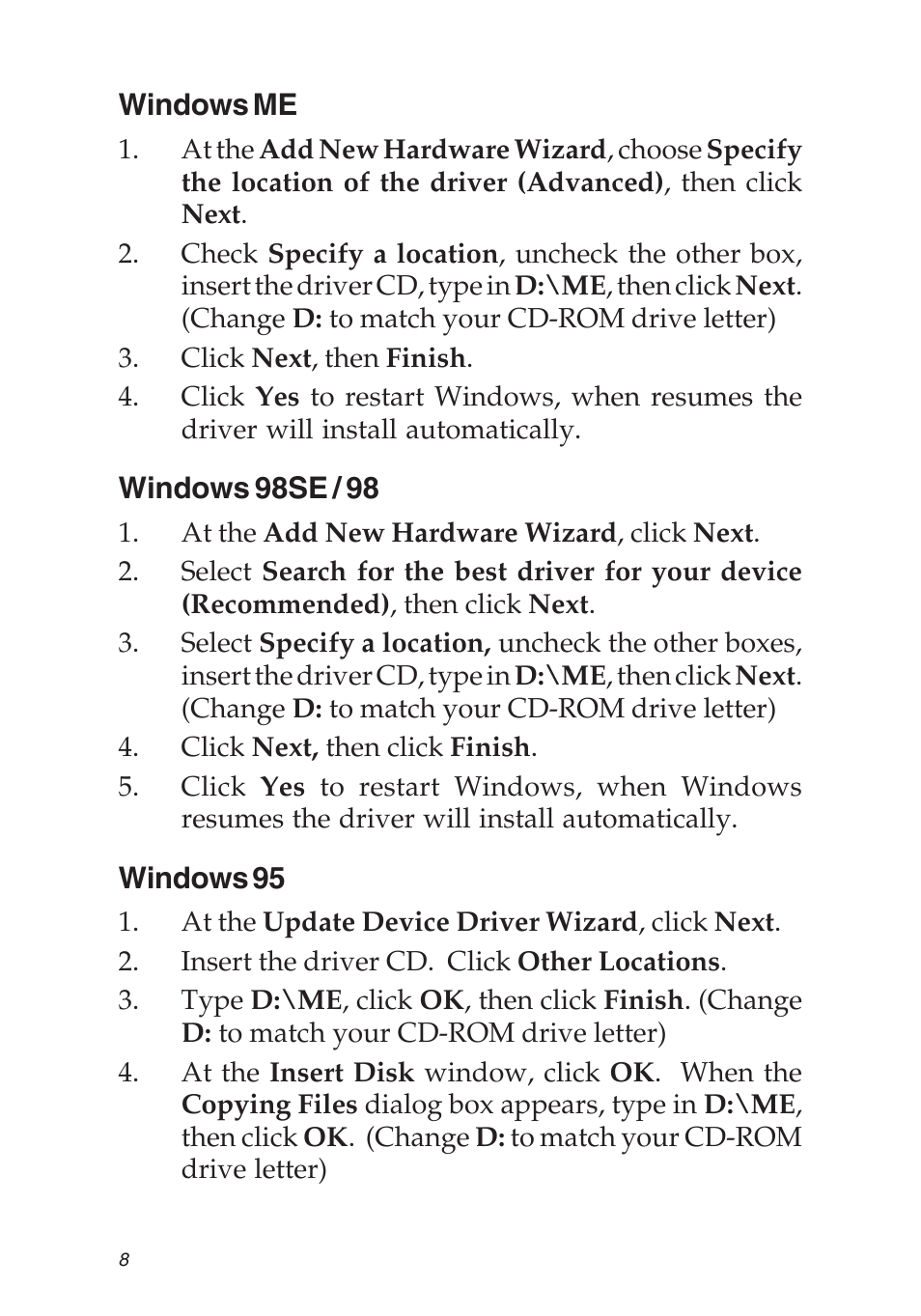 SIIG 04-0629A User Manual | Page 8 / 12