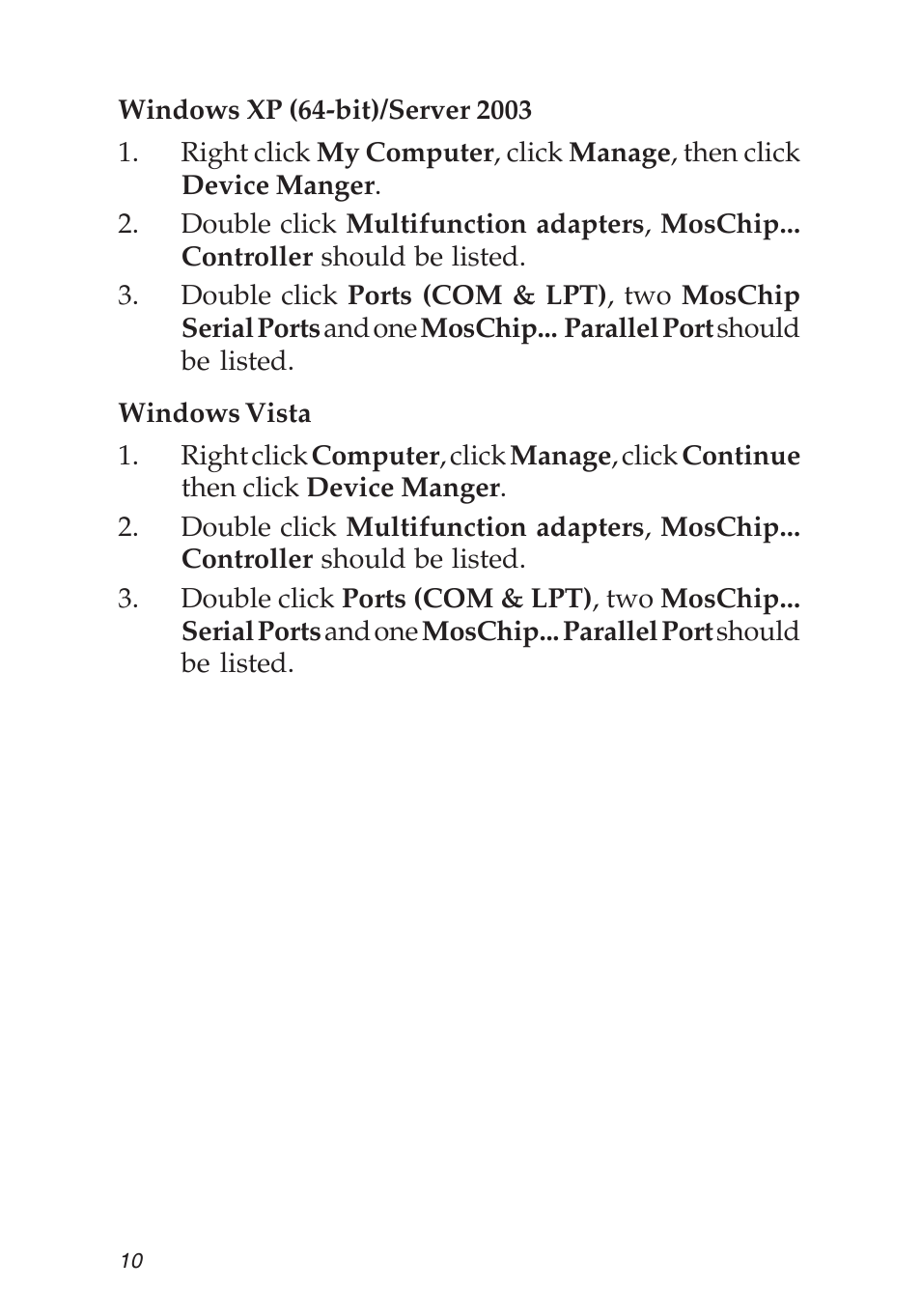 SIIG 2S1P User Manual | Page 10 / 12