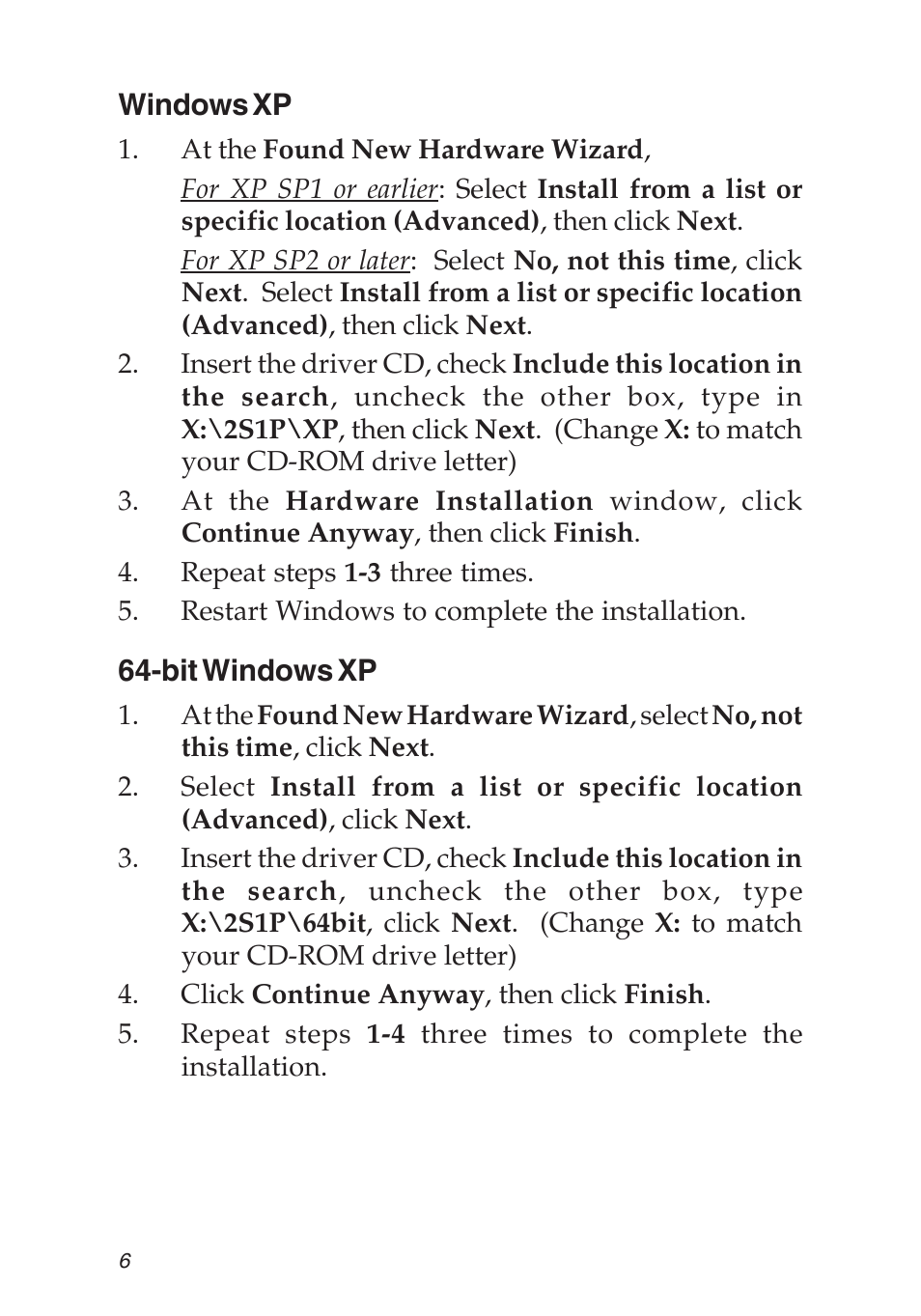SIIG 2S1P User Manual | Page 6 / 12
