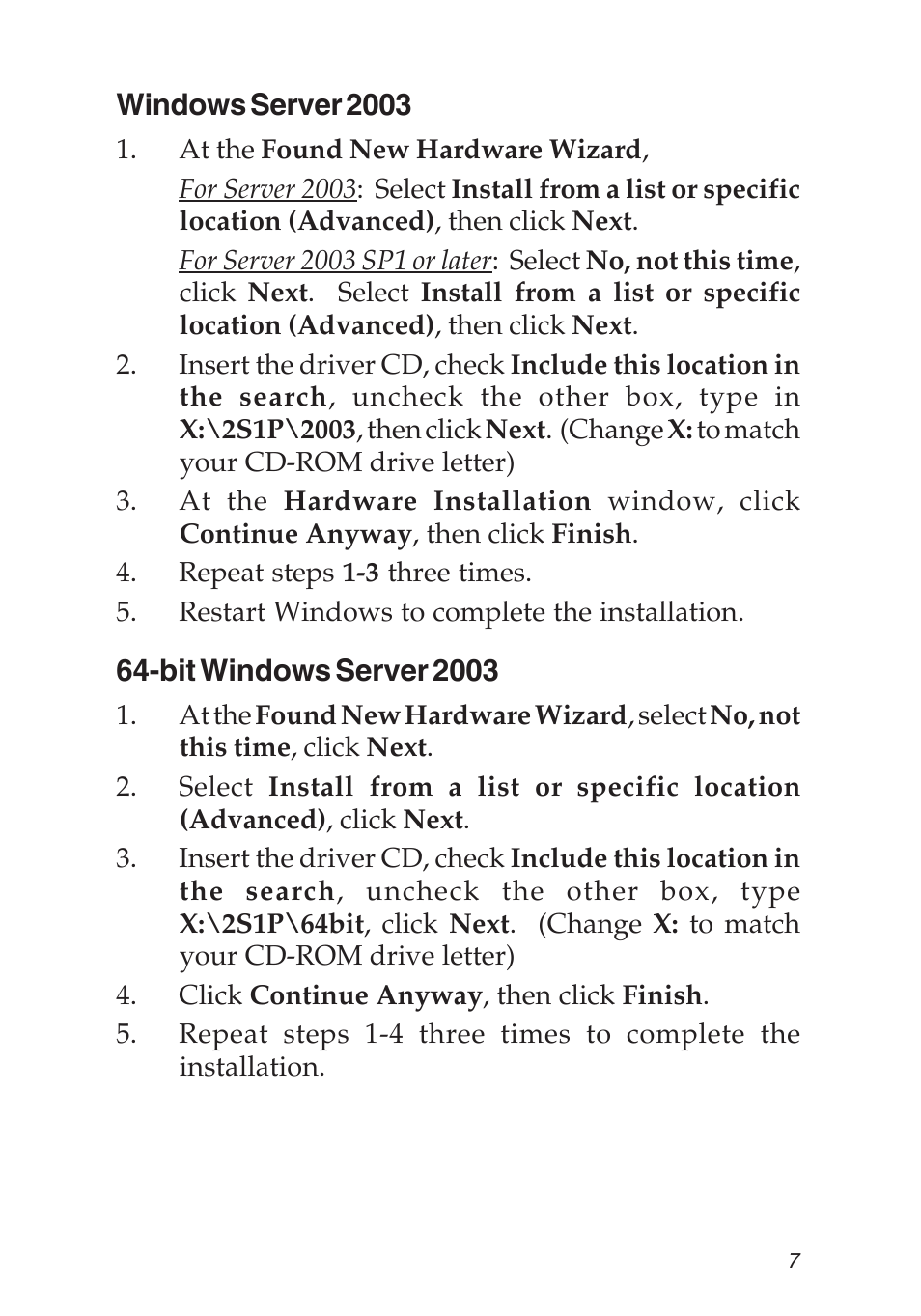 SIIG 2S1P User Manual | Page 7 / 12