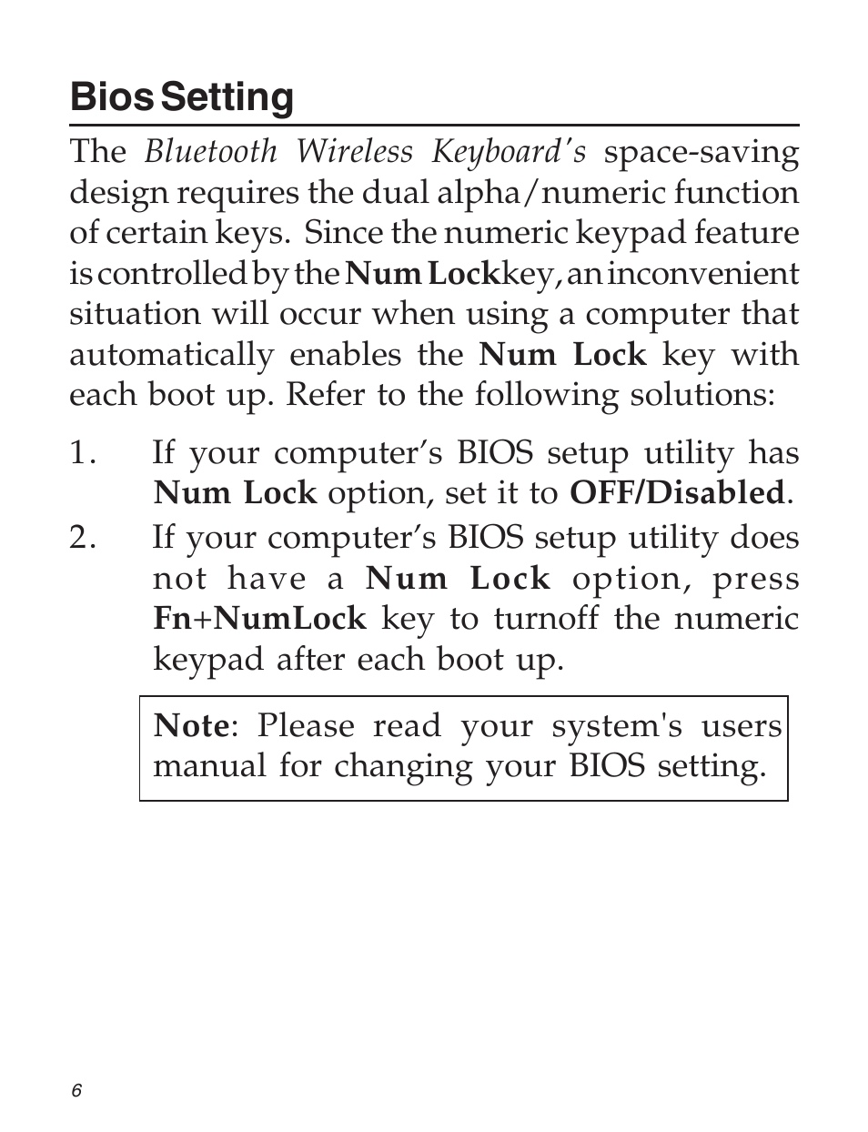 Bios setting | SIIG 04-0735A User Manual | Page 6 / 8
