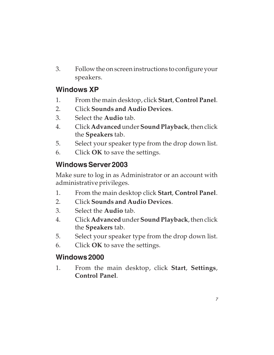 SIIG 7.1 User Manual | Page 7 / 12