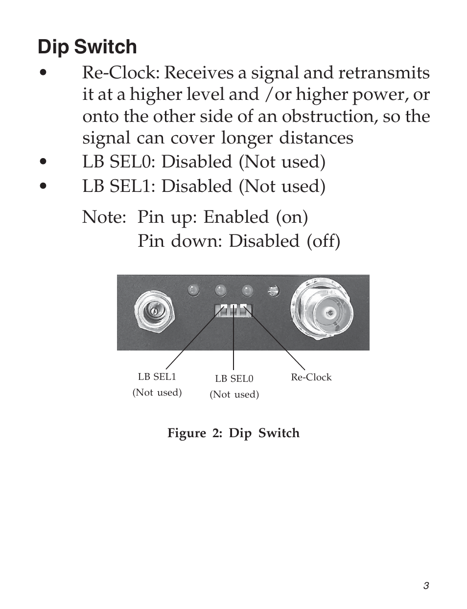 Dip switch | SIIG 104-0732A User Manual | Page 3 / 8