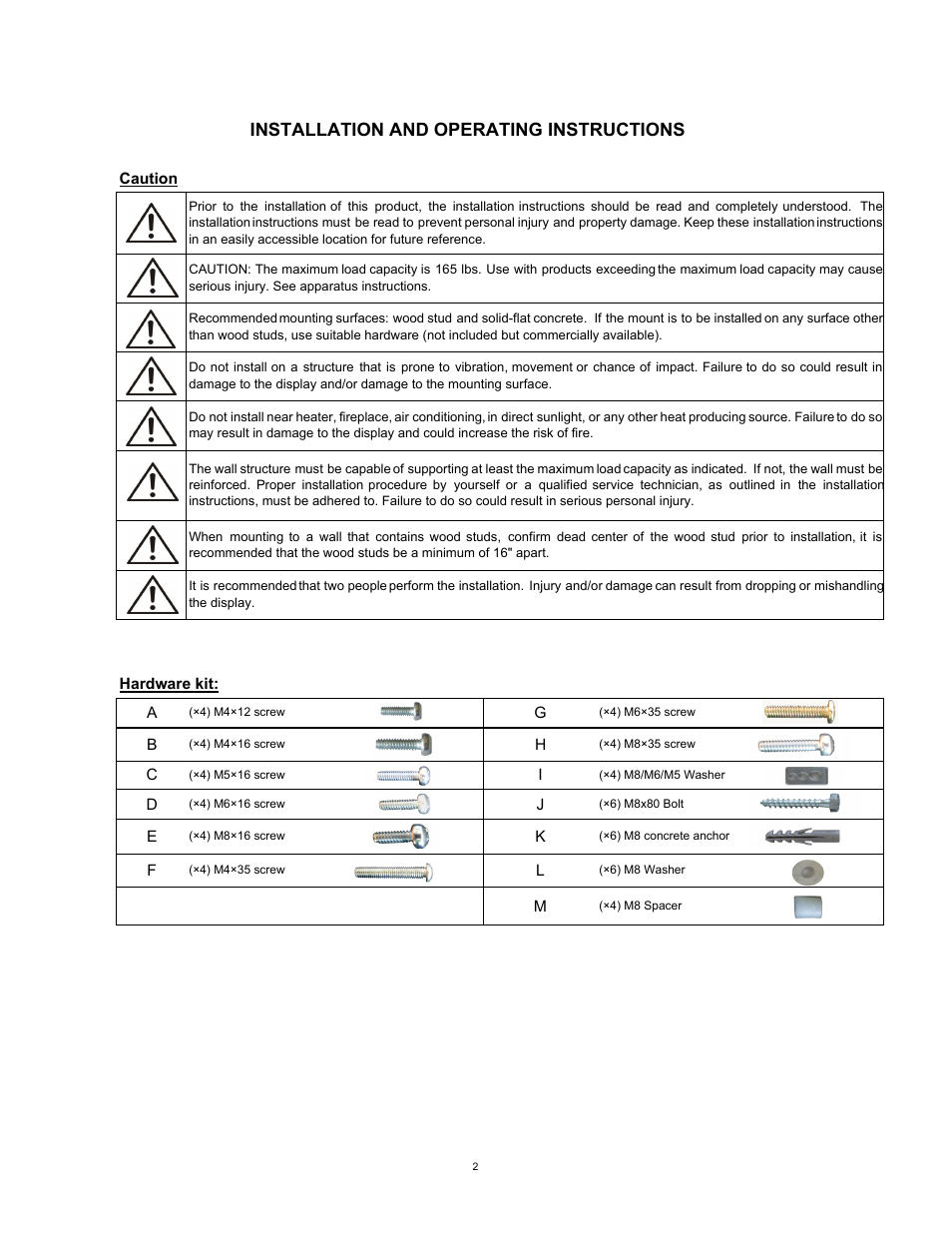 Installation and operating instructions | SIIG 04-0528C User Manual | Page 2 / 8