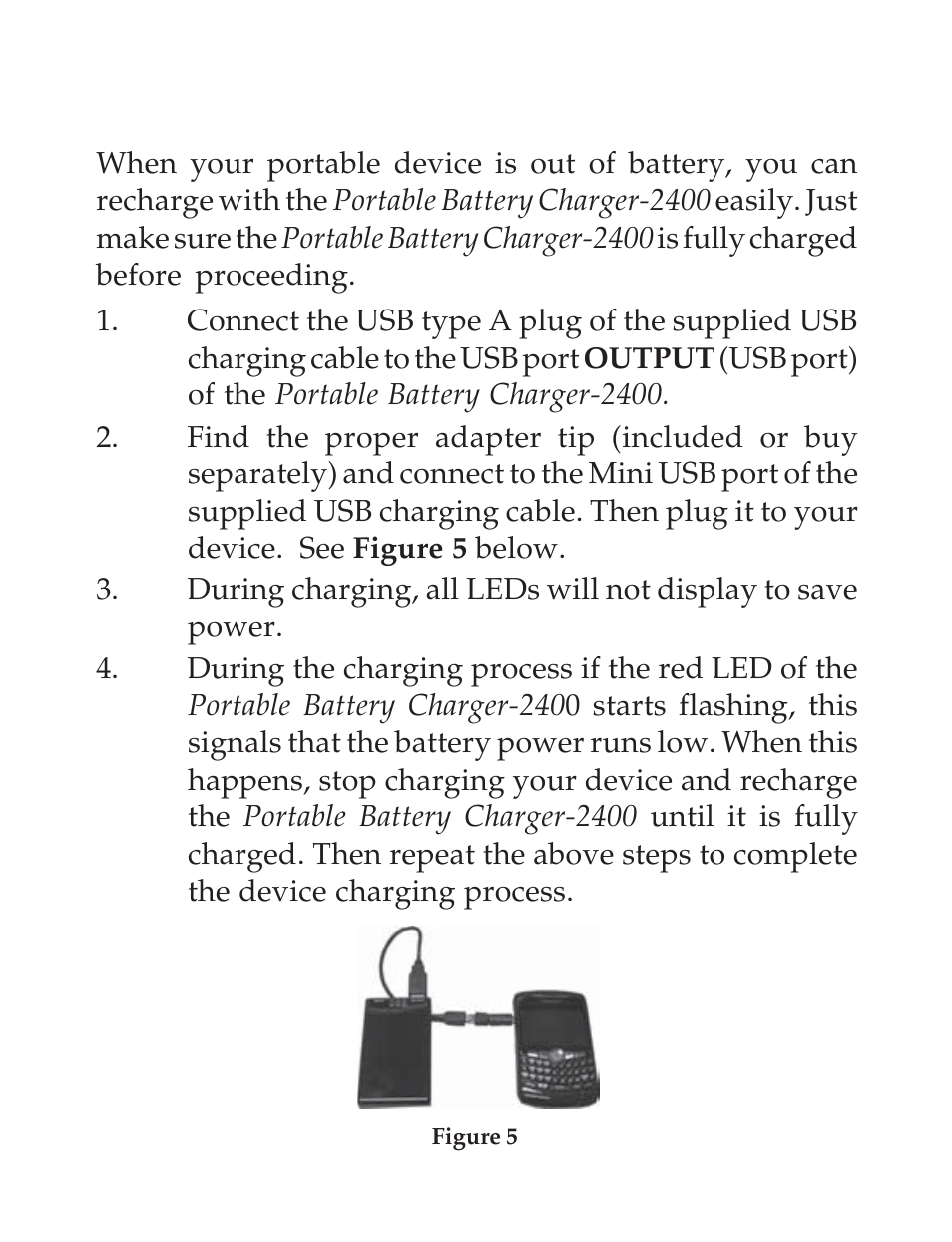 Recharging your portable devices | SIIG 2400 User Manual | Page 5 / 8