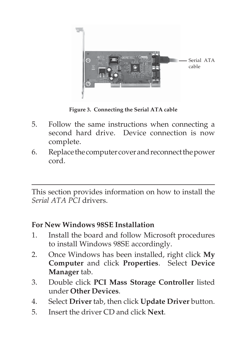Driver installation, Windows 98se | SIIG 04-0265F User Manual | Page 4 / 16