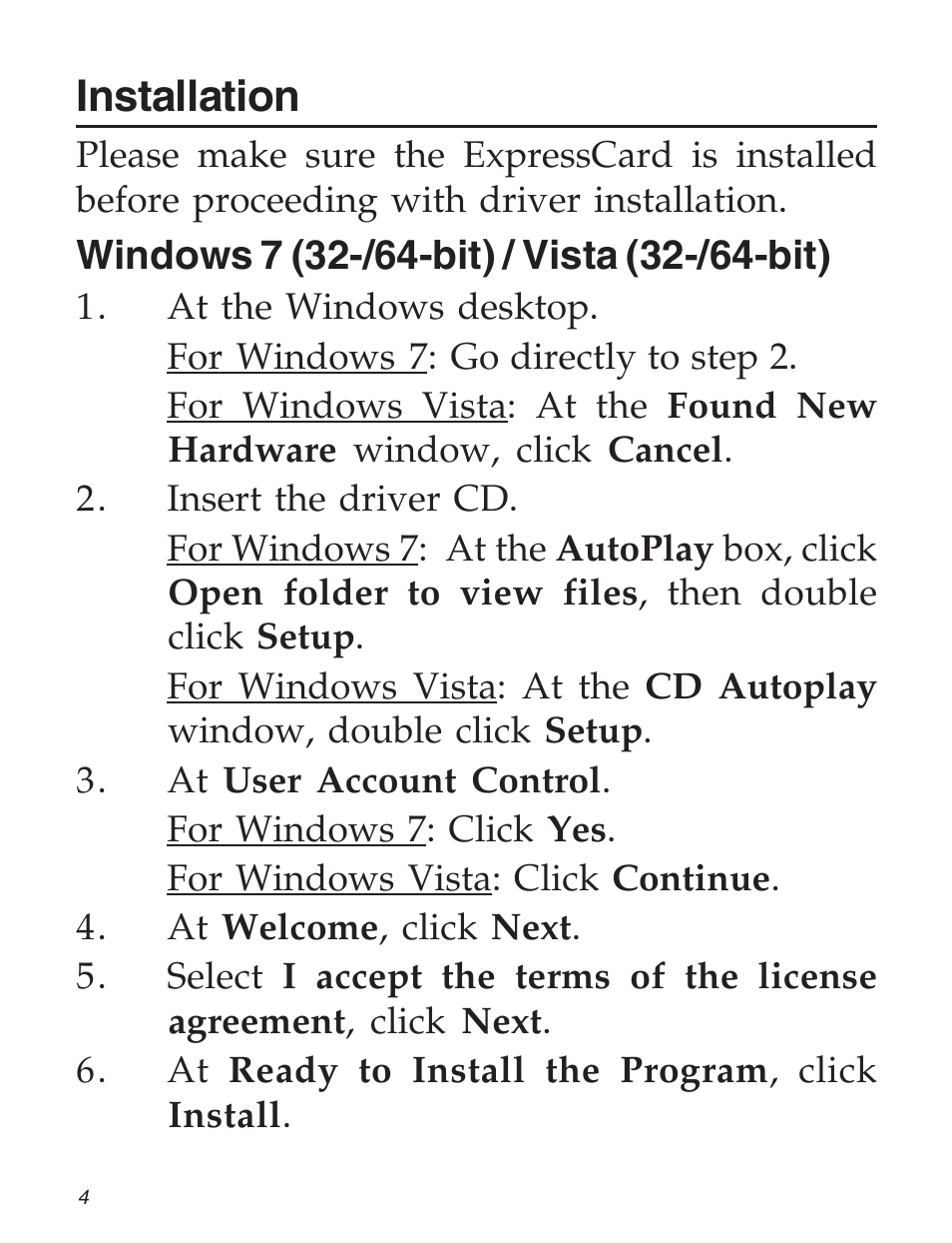 Installation | SIIG 5053 User Manual | Page 4 / 8