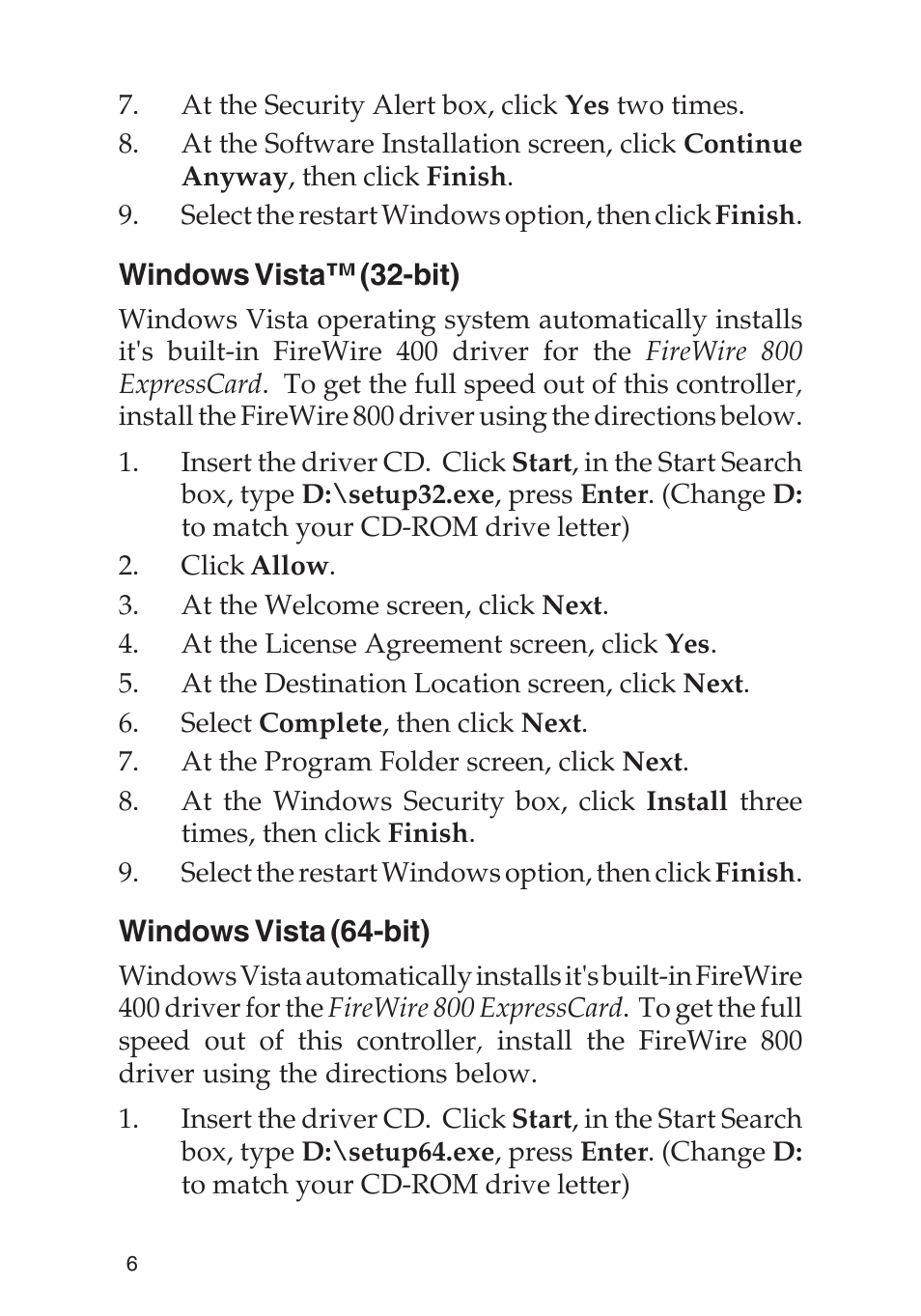 SIIG 700 User Manual | Page 6 / 12