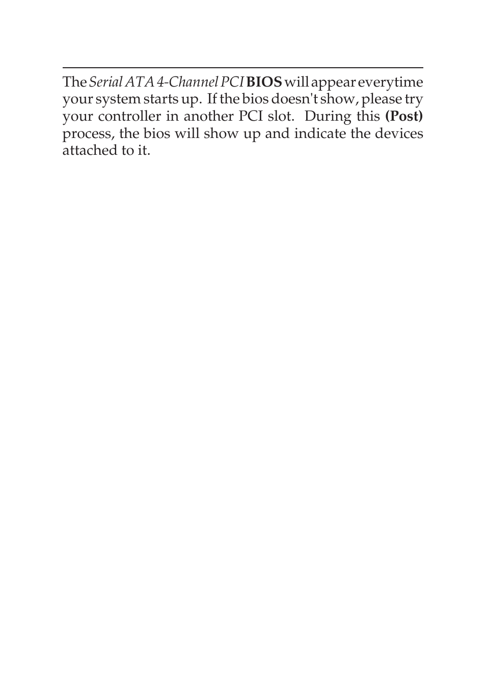 Bios configuration | SIIG 04-0322C User Manual | Page 14 / 16