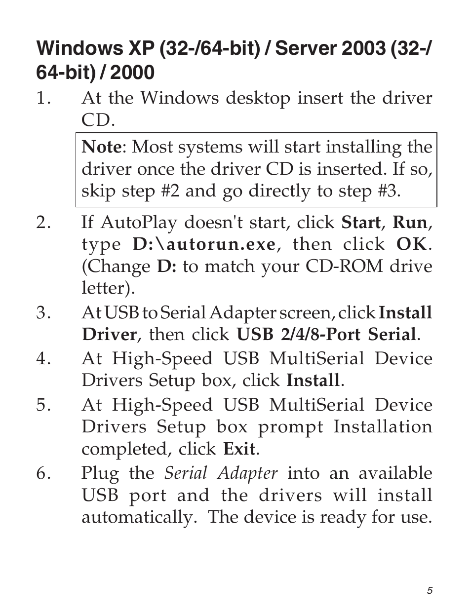 SIIG 04-0725A User Manual | Page 5 / 12