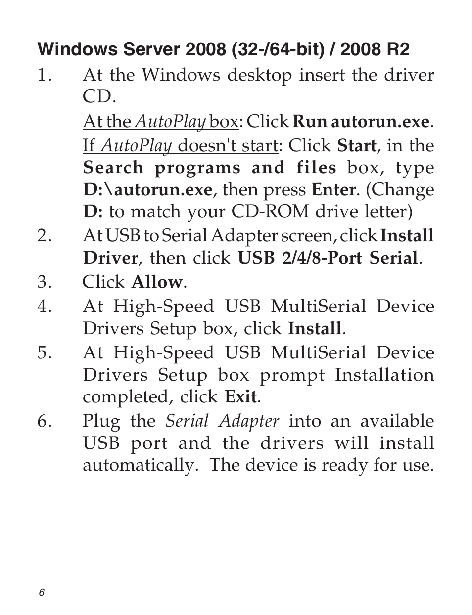 SIIG 04-0725A User Manual | Page 6 / 12