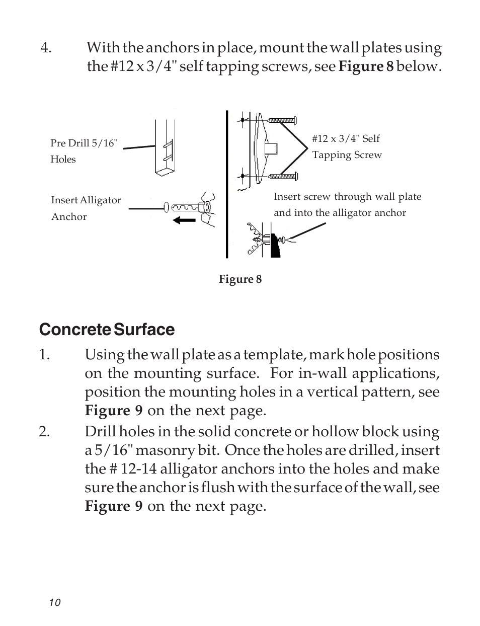 Concrete surface | SIIG 04-0600B User Manual | Page 10 / 16
