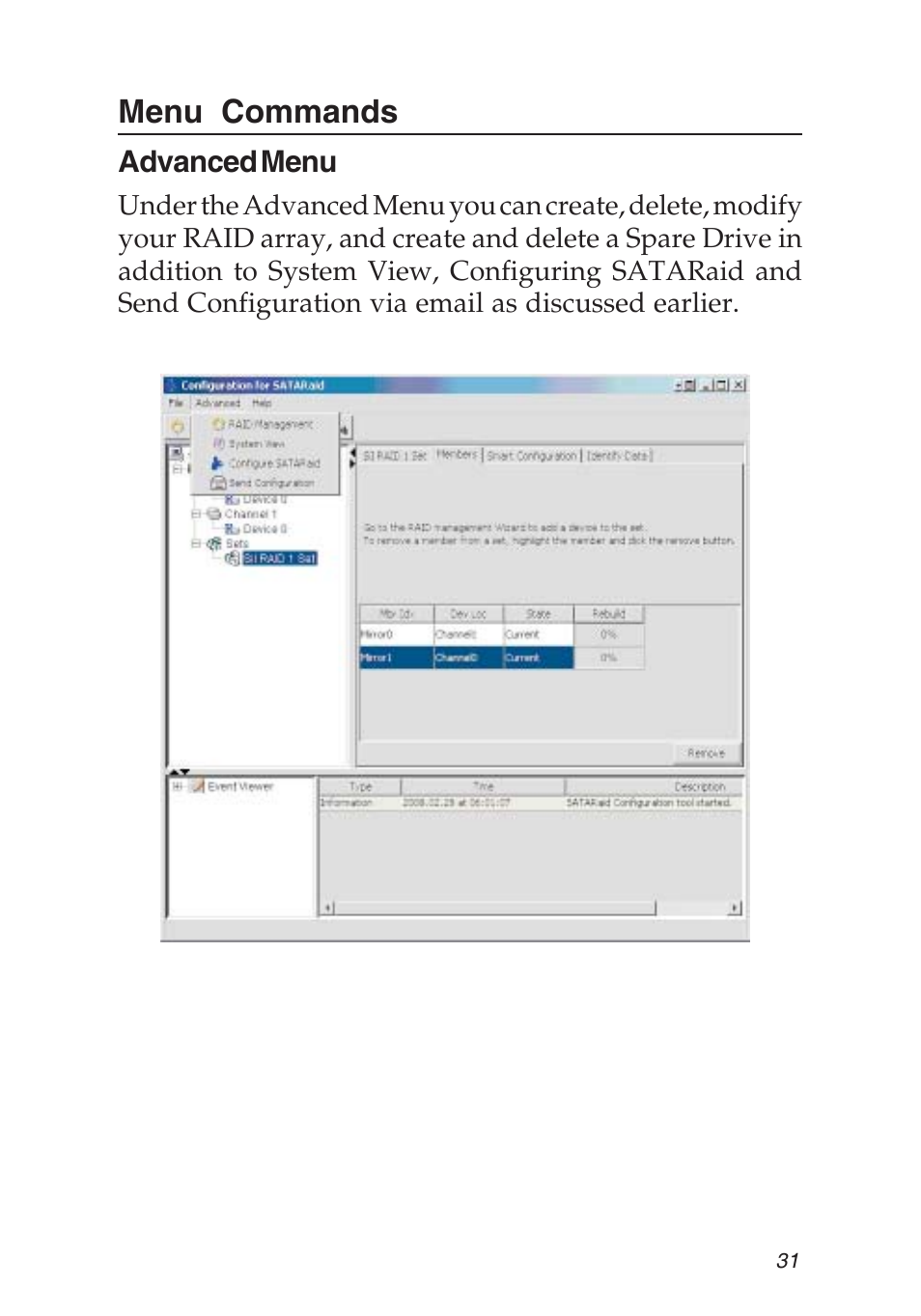 Menu commands | SIIG 04-0373C User Manual | Page 31 / 36